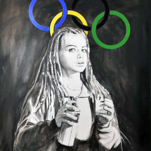 
                  
                    Charger l&amp;#39;image dans la galerie, Svetà Marlier | Son oeuvre &amp;quot;Jeux Olympique ou Jeune Fille à la bombe rouge&amp;quot;
                  
                