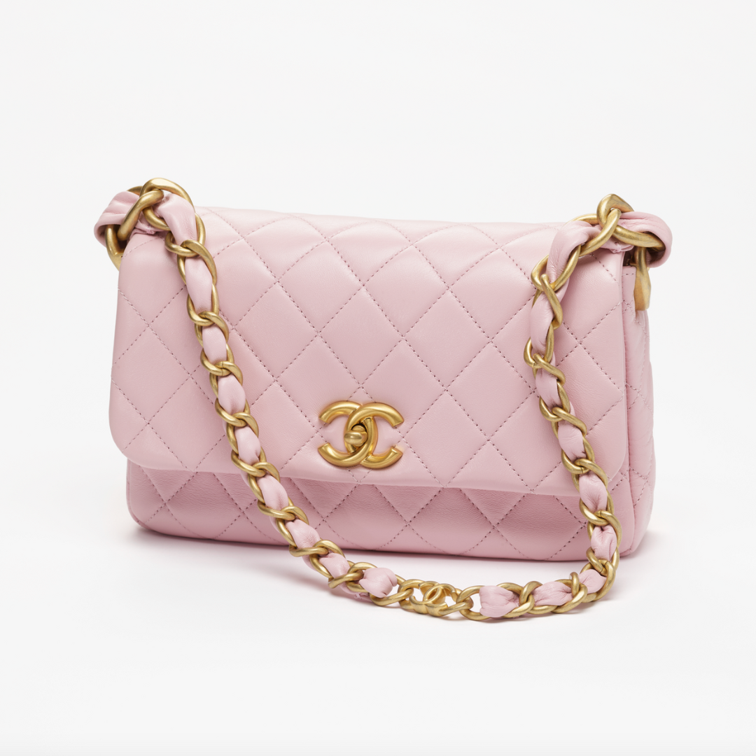 Chanel | Un sac à rabat rose