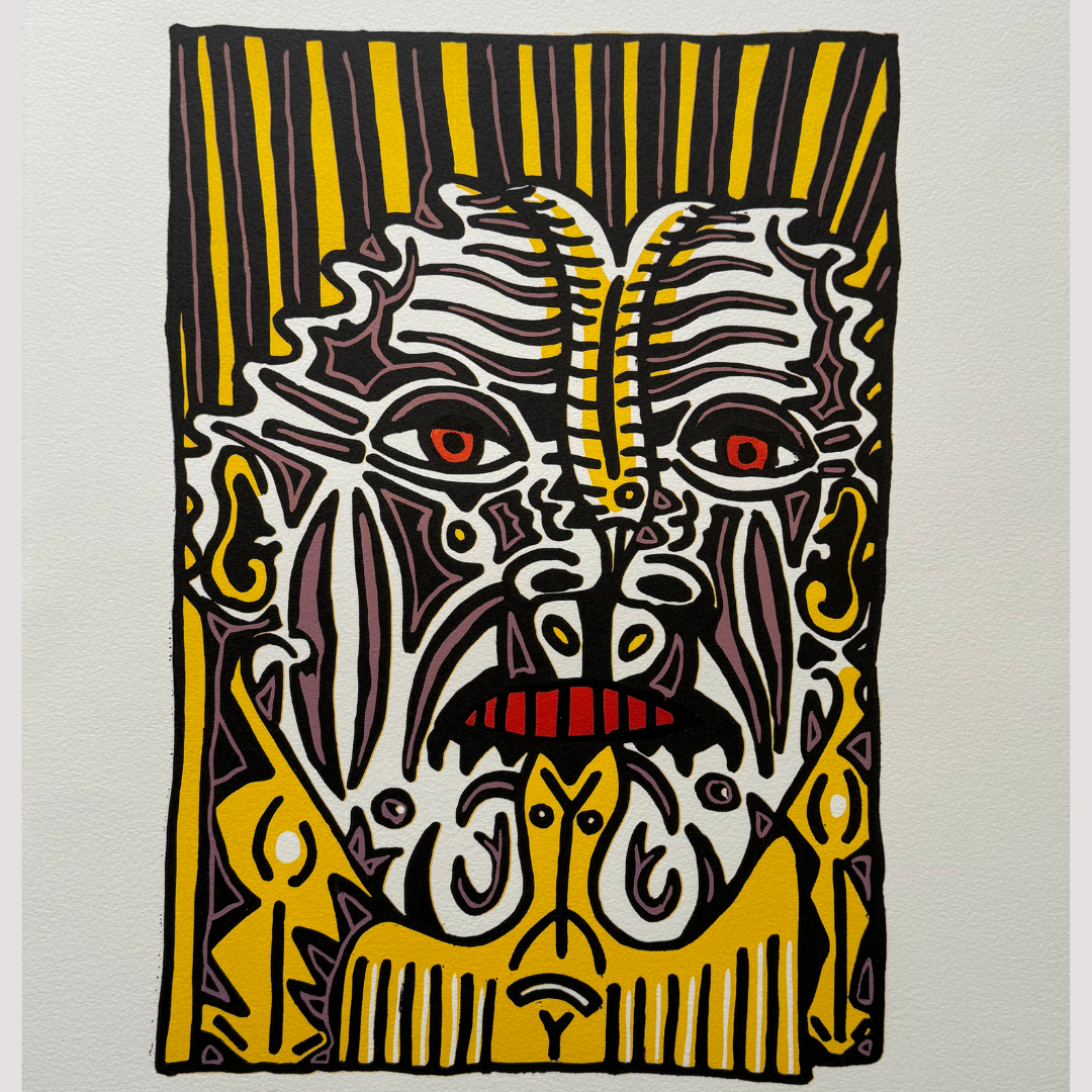 Robert Combas | Son oeuvre "Deux têtes qui n’en font qu’une"