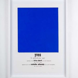 
                  
                    Charger l&amp;#39;image dans la galerie, Archives Yves Klein | La lithographie &amp;quot;Yves Le Monochrome&amp;quot;
                  
                